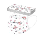 10 шт. Цветочный принт взрослых одноразовые маски 3 Слои фильтр из мягкой дышащей ткани маска против пыли эластичные Earloops Маска Нетканые маски d7