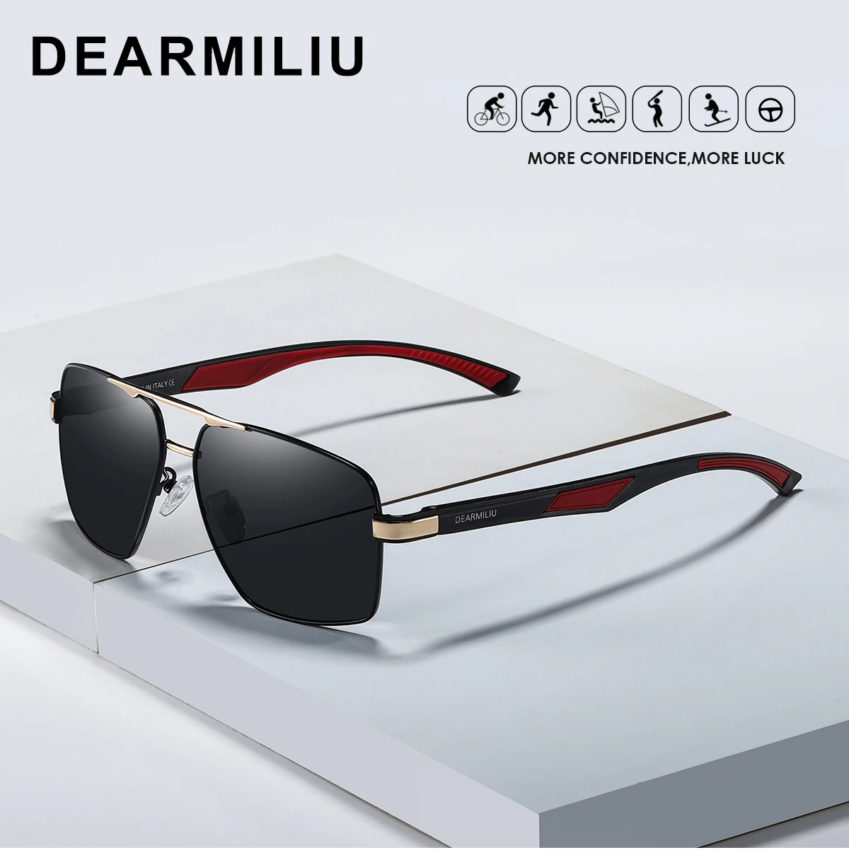 Бренд DEARMILIU Ретро стиль брендовые Дизайнерские мужские поляризованные