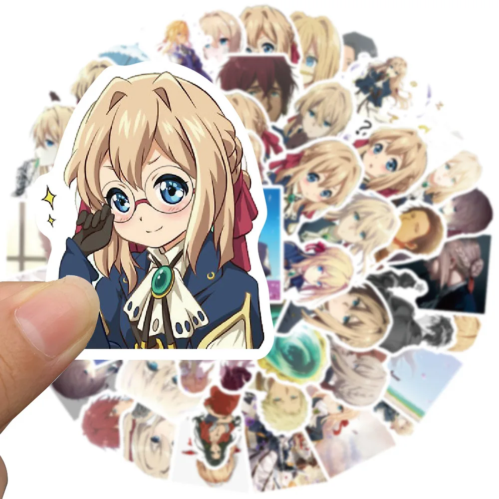 

10/30/50Pcs Cartoon Anime Violet Evergarden Stickers For Snowboard Luggage Fridge Scrapbook Laptop Motorcycle Bicycle DIY Toy