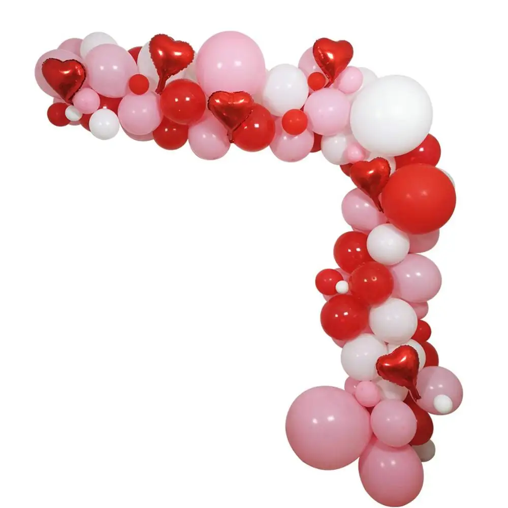 

133PCS Valentines Party Balloons Arch and Garland, Valentine Balloons for Valentines Wedding Engagement Party Supplies
