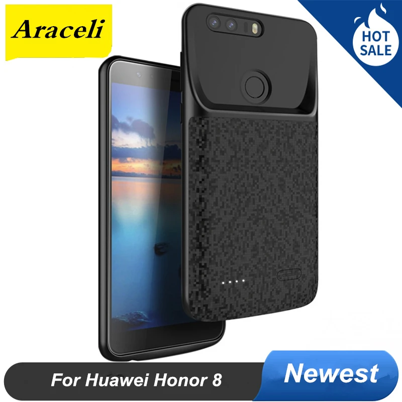Чехол с аккумулятором 4700 мАч для Huawei Honor 8 чехол телефона умный внешний