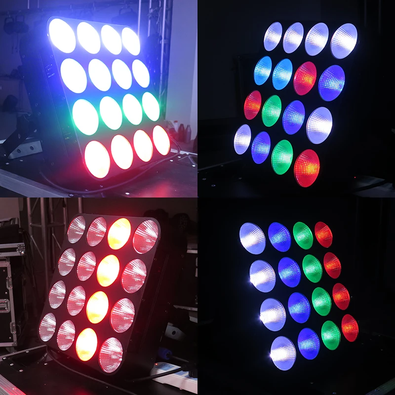 Красочные RGB 3in1 СВЕТОДИОДНЫЙ 16*30 Вт с одной Управление многофункциональный