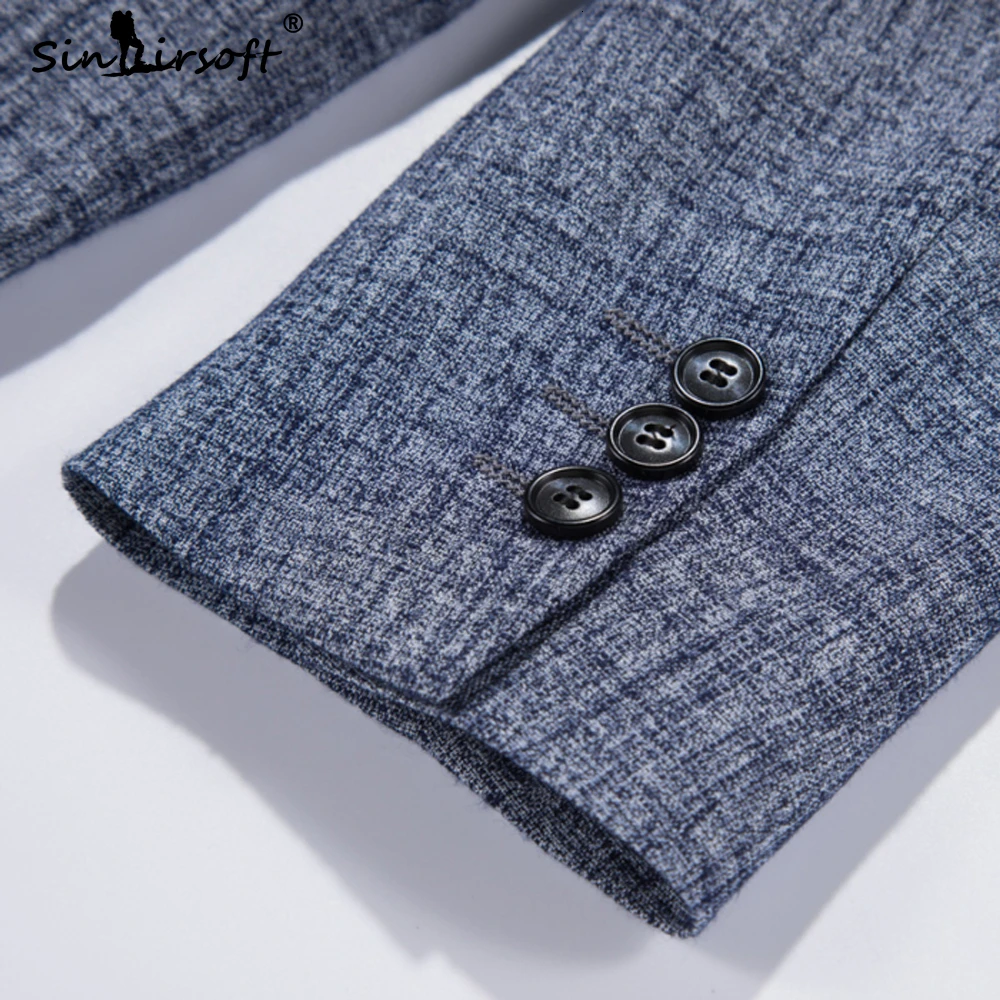 SINAIRSOFT брендовый мужской однотонный Свадебный костюм в китайском стиле Мужской