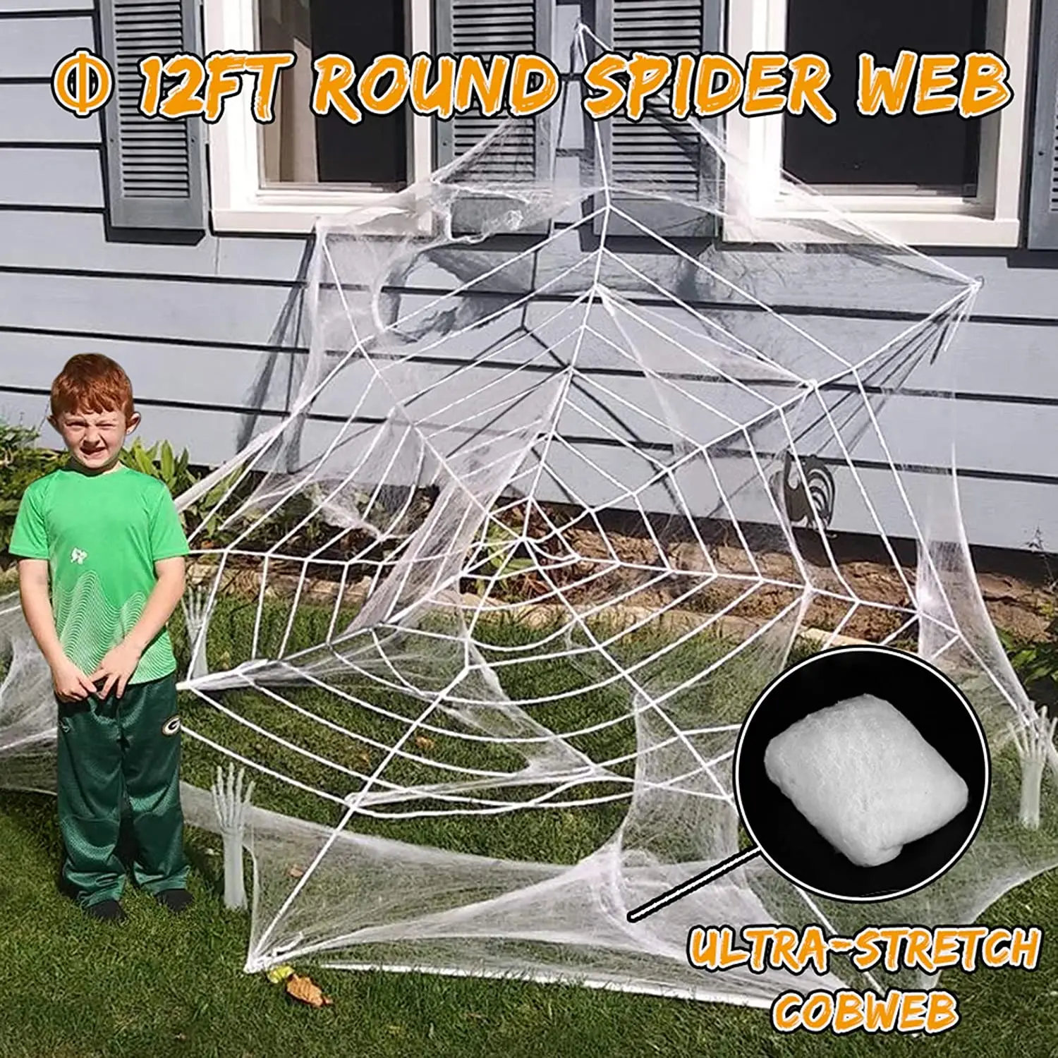 Уличные декорации на Хэллоуин Пауки украшения для Хэллоуина пауки улицы и