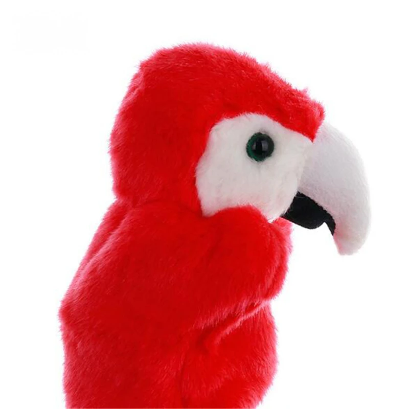 

Plush Toy Red Parrot Shape Hand Puppet Animal Doll Toy High Quality Exquisite Safety Soft Cute Kawaii Toys Simple Durable