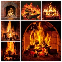 yeele winter fireplace burning firewood photography backdrop photocall interior decor background photographic for photo studio