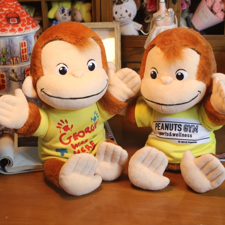 Оригинальная любопытная Плюшевая Кукла Джордж обезьянка марионетка плюшевое