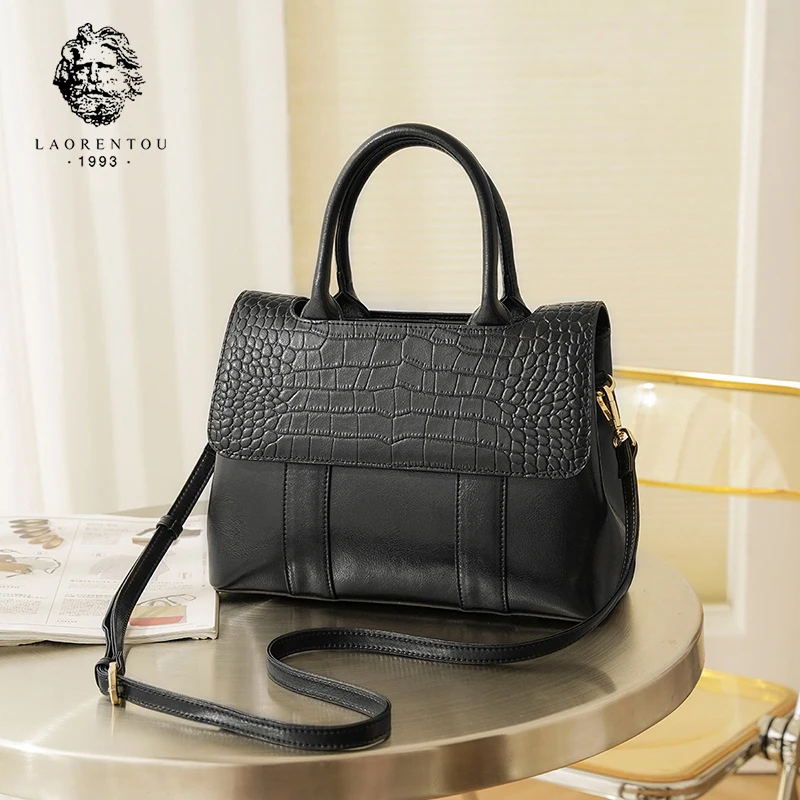 

LAORENTOU Брендовая женская сумка через плечо, стильная сумка через плечо из спилка, женские ретро сумки-тоуты для женщин, подарок на день матери