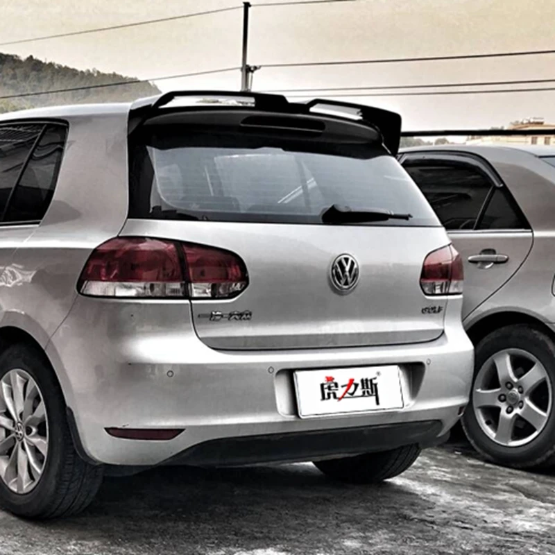 Для VW Golf 6 Спойлер ABS Материал заднее крыло автомобиля праймер цвет задний спойлер