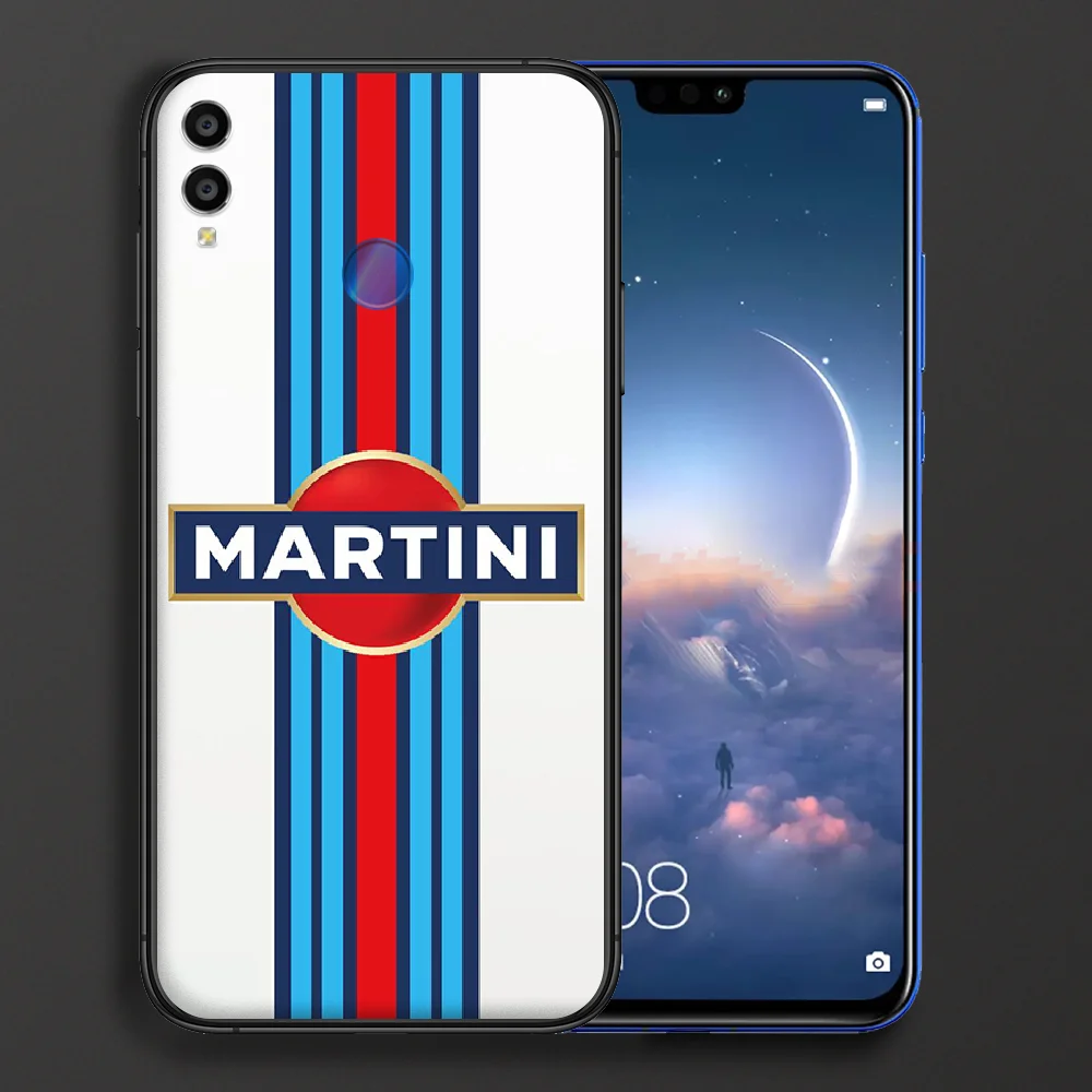 

Martini Racing Phone case For Huawei Honor 6A 7A 7C 8 8A 8X 9 9X 10 10i 20 Lite Pro Play black cover pretty hoesjes trend shell