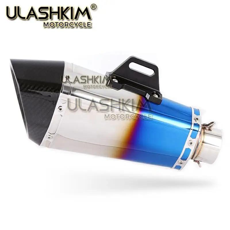 Универсальный мотоцикл выхлопной глушитель трубы слипоны ZRX1100 ZZR1100C ZZR1100D GPZ900R 1400GTR