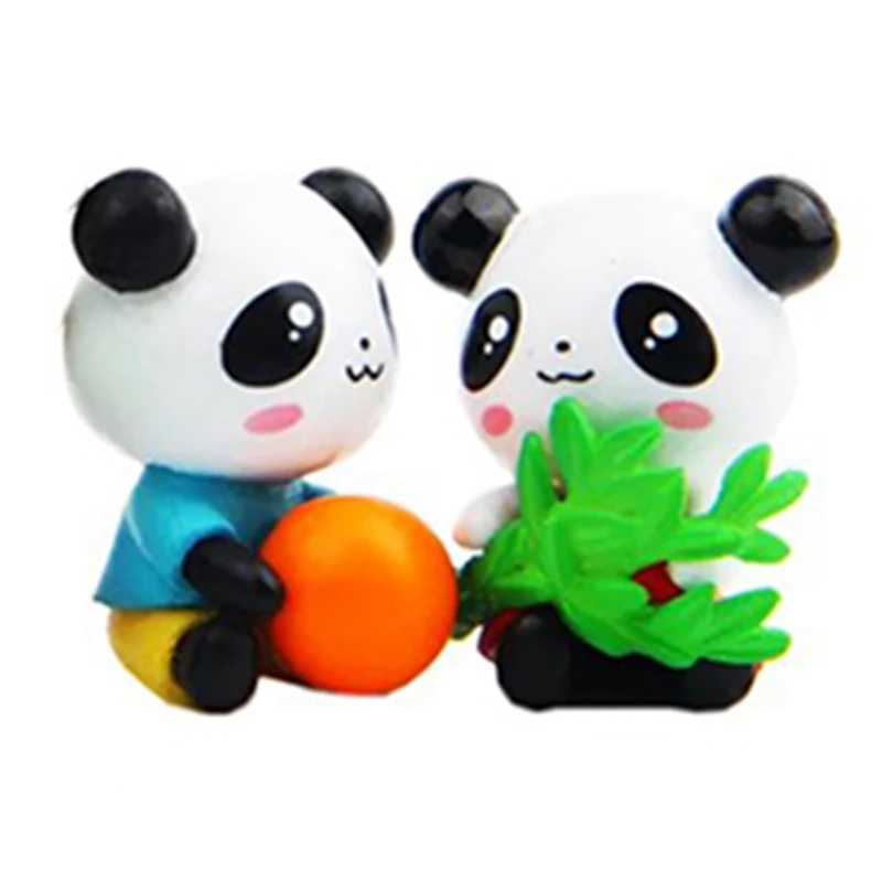 

12 PCS Cute Pandas Toy Figurines Toy Cake Decoration Suitable for Cake Decoration or Cupcake Decoration Birthday Cake Decoration