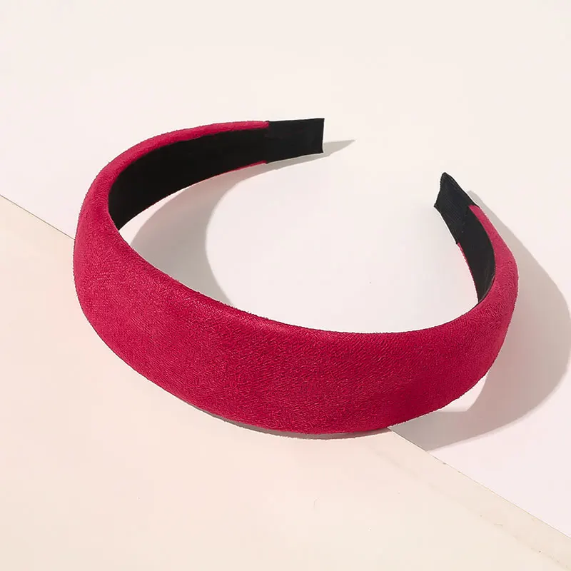 

Trendy Women Suede Headband Polka Dot Non-slip Sponge Hair Hoop Wide-brimmed Head Hoop Casual Stretch Hairband Hair Accessories