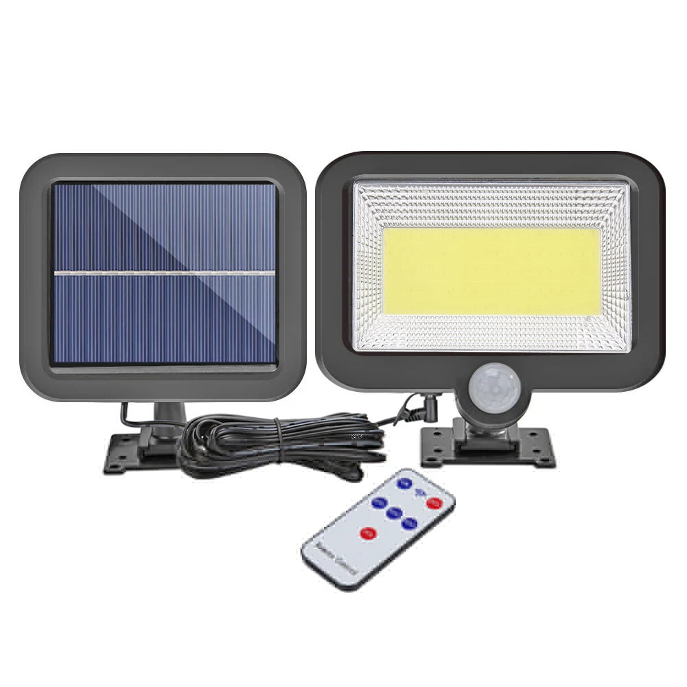 IP65 LED Solar Wall Light Solar Bollard Light Led Solar Wall Light Remote Control Human Motion Sensor Outdoor Garden Lamp