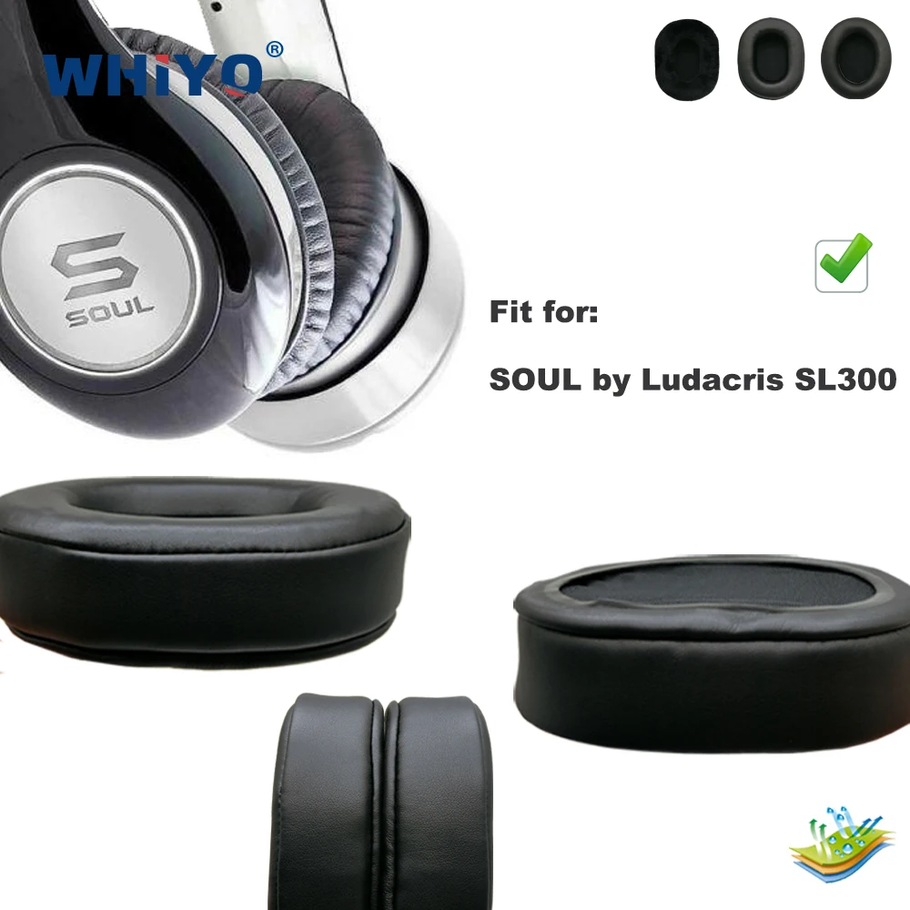 Almofada para Fones de Ouvido Substituição de Forro Acolchoado de Couro e Veludo para Soul Auscultadores by Sl300 sl 300
