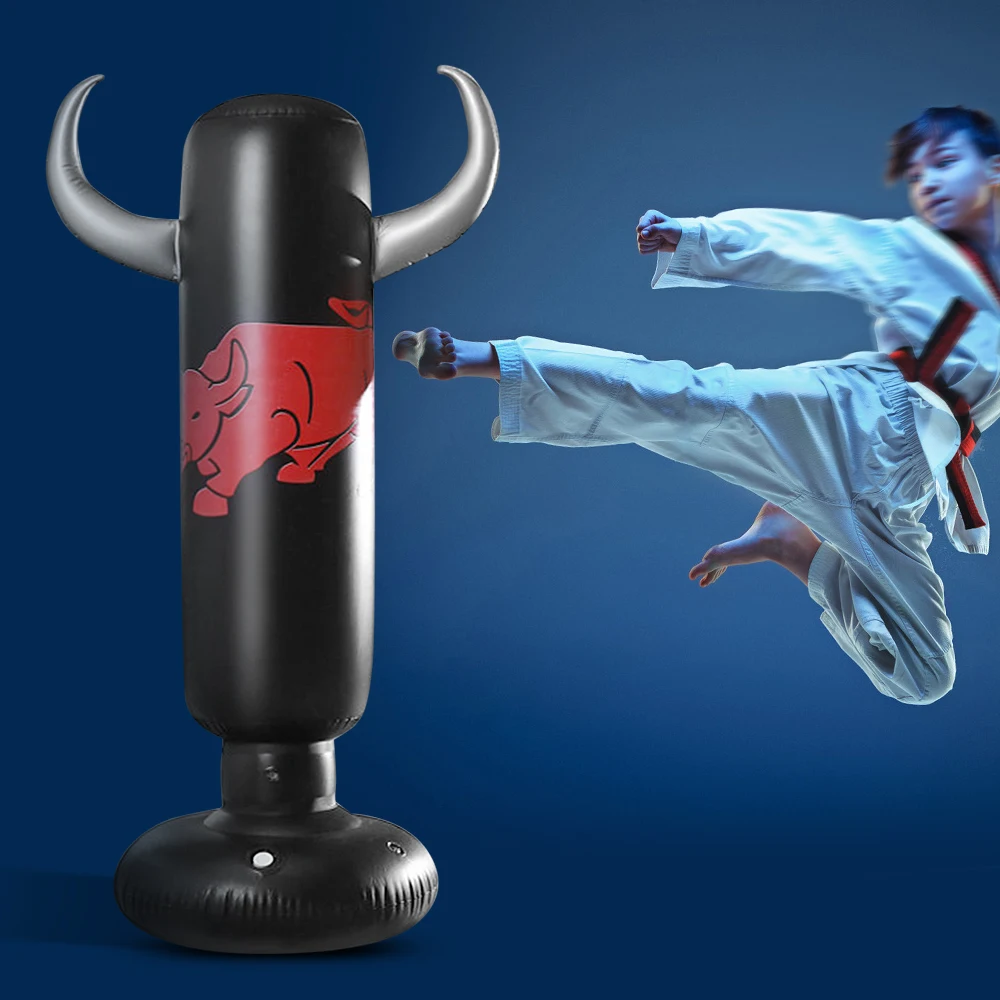 

5.2ft Inflatable PVC Boxing Bag Inflatable Punching Bag Fitness Boxing Target Bag aekwondo Foot Target Standing