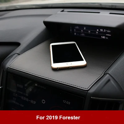 Forester black Волоконная кожа приборной панели автомобиля мобильного телефона коврик для subaru forester xv - Название цвета: Forester black