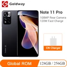 Глобальная ПЗУ Xiaomi Redmi Note 11 Pro 128 ГБ  256 ГБ Смартфон 108МП камеры Dimensity 920 8-ядерный 67W Быстрая зарядка 5160 мАч