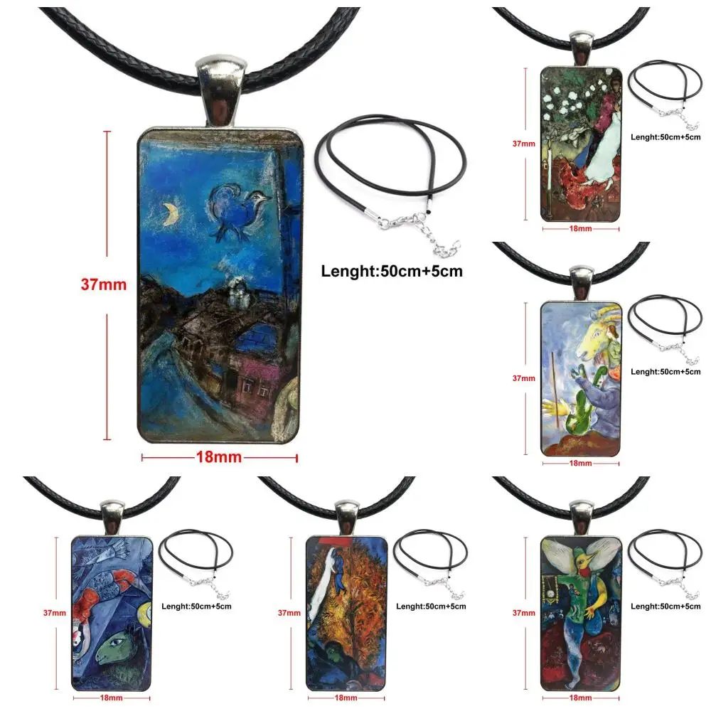 Женское винтажное ювелирное изделие от Марка шагал стальное цветное стекло