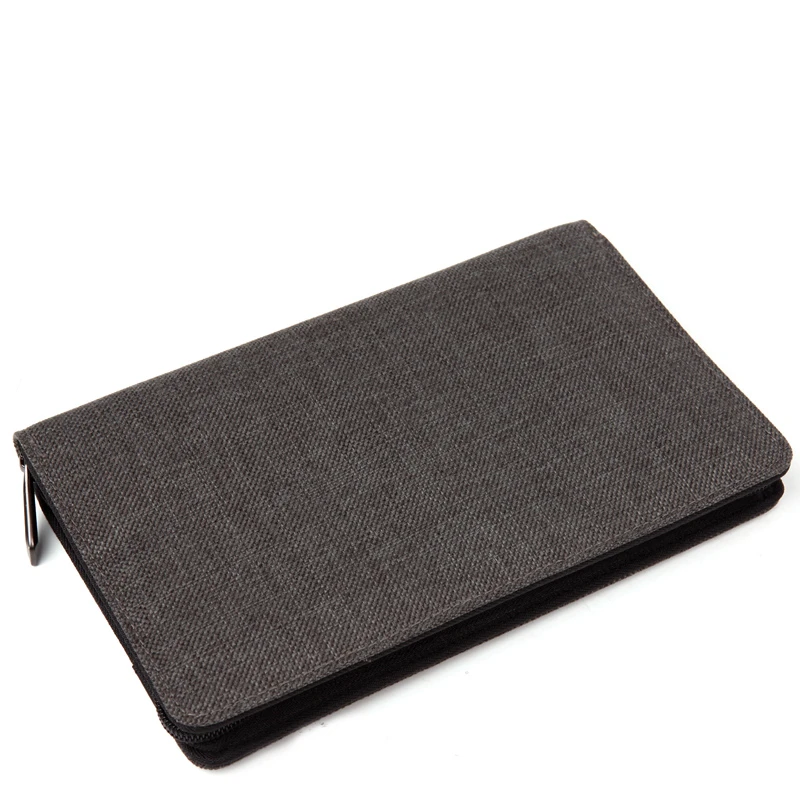 CAI Men Long Wallet Zipper Clutch Purse Waterproof Wallets Clip Passport Credit Card Holder Fashion Handbag for Male Bag Gift