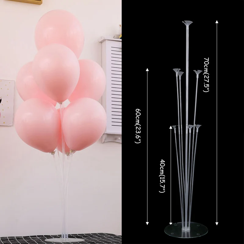1 set 7tubes stand 7x трубки воздушный шар подставка для детского душа Держатель воздушных шаров Арка Свадебные украшения globos день рождения День Святого Валентина Декор - Цвет: 1 set 7tubes stand