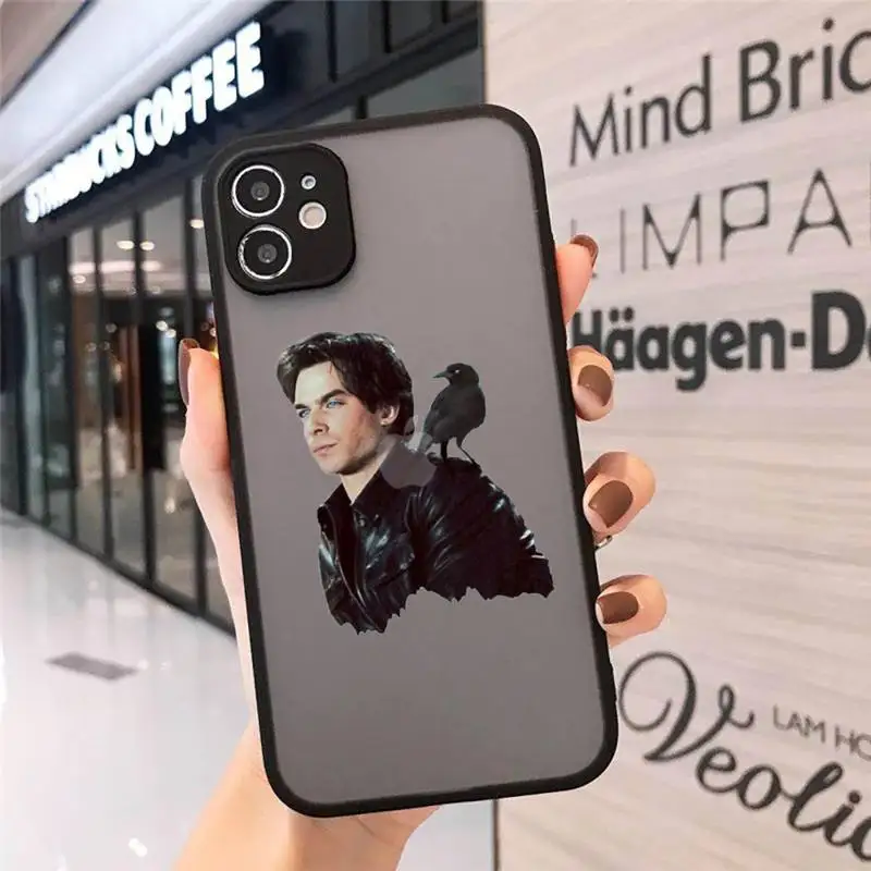 

The vampire diaries Phone Cases Matte Transparent for iPhone 7 8 11 12 s mini pro X XS XR MAX Plus cover funda