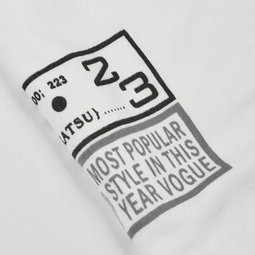 

Men's Fashion Summer Milk Poured Pattern Printed Short Sleeve Round Neck T-shirt