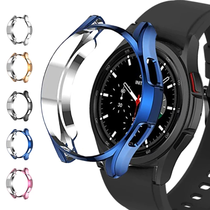 Чехол для samsung Galaxy watch 4 46 мм 42 защитный чехол из ТПУ с покрытием всего экрана