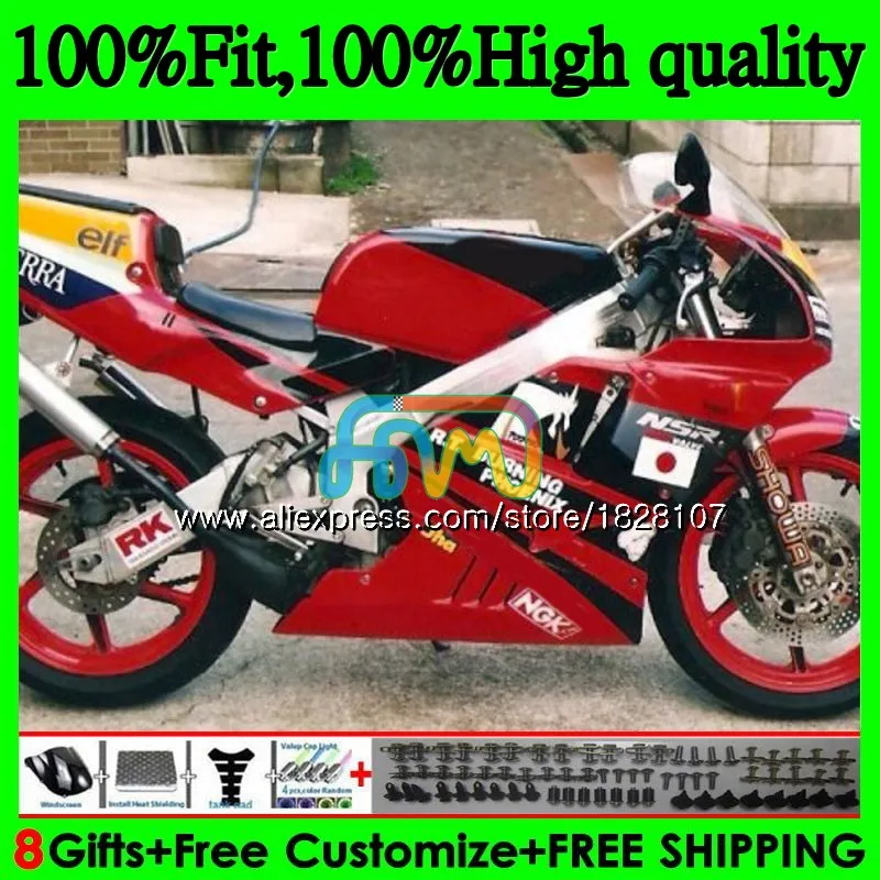 

Injection For HONDA NSR 250 MC21 PGM3 NSR250R 90 91 92 93 85BS.78 NSR250 R RR NSR 250R 1990 1991 1992 Red black hot 1993 Fairing