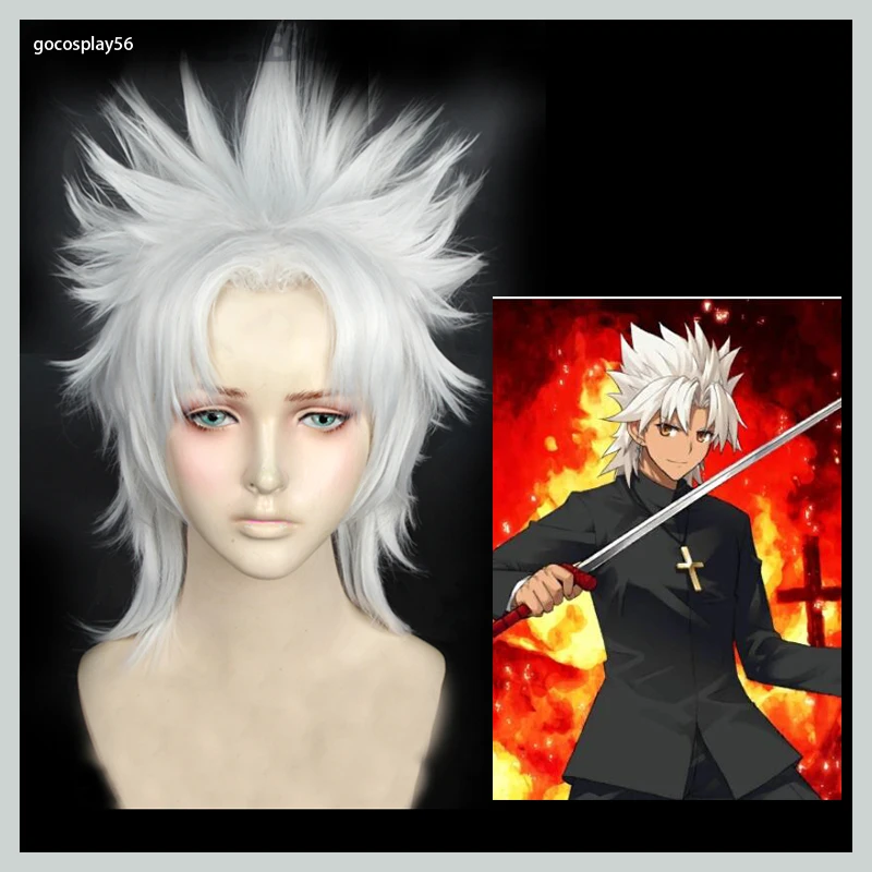 Amakusa Shirou Tokisada парик для косплея белые волосы Fate/Apocrypha Grand Order Kotomine ролевые игры| |