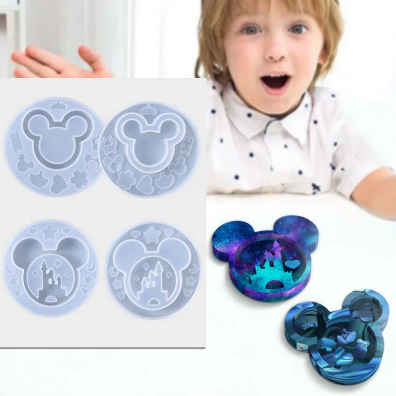 

Maple Leaf Bottle Shaker Mold Diy Keychains Pendant Mouse Castle Shaker Silicone Molds Epoxy Resin Tool Jewelry Accessory Making
