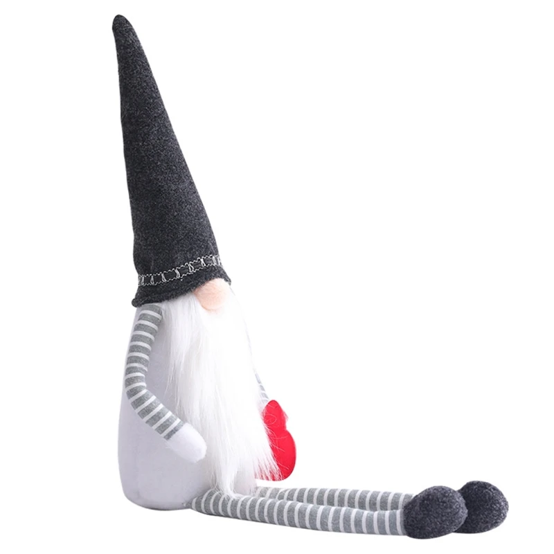 

Valentine's Day Gnome Plush Doll Decorations Handmade Long Leg Swedish Tomte