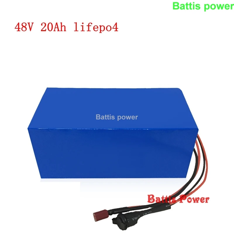 Аккумулятор Lifepo4 48 В 20 Ач lifepo4 для 1000 Вт 1500 2000 моторных электрических велосипедов