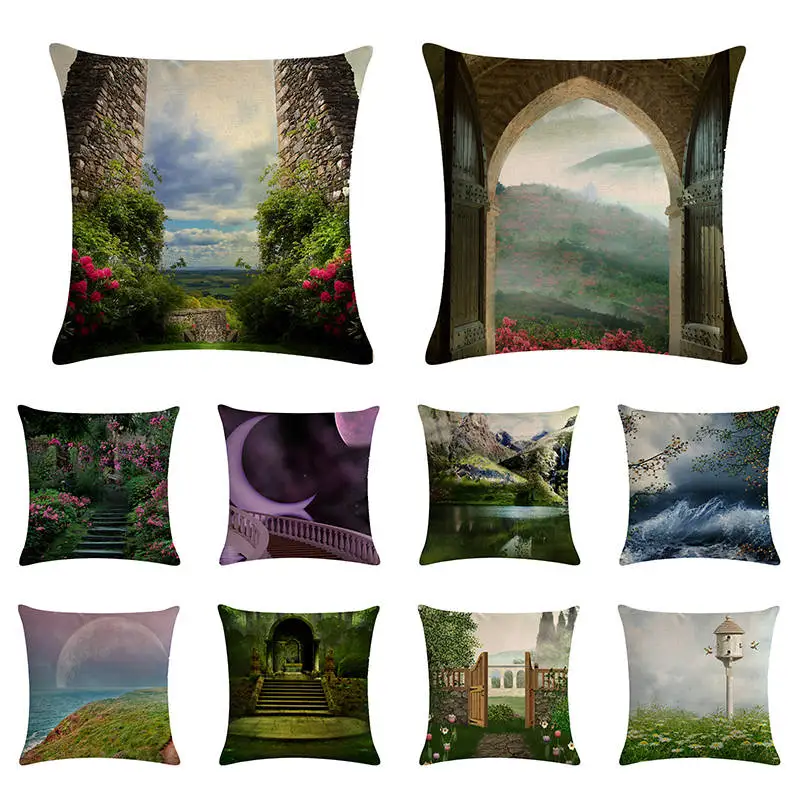 Загадочное воображение сцен детей фантастическое дерево лес животное мечта