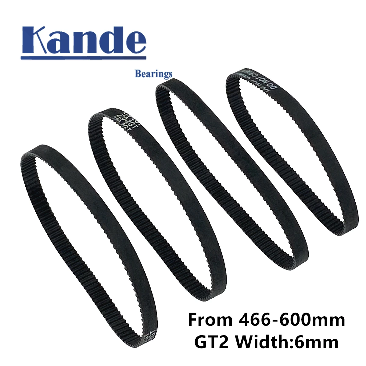 

3D Printer Parts GT2 6mm Closed Loop Rubber Timing Belt 466 468 480 484 488 494 500 520 524 528 540 550 570 586 600mm 2GT 1pcs