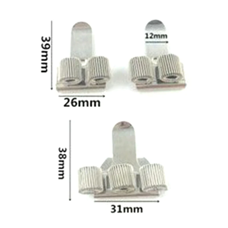 

1 Pc Single/Double/Triple Hole Metal Spring Pen Holder With Pocket Clip Doctors Nurse Uniform Pen Holders