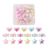 starcandyheart acrylic beads bead in bead components for earrings bracelets key chain diy jewelry making crafts decoration