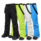 Новинка 2020, мужские лыжные штаны-30 градусов Цельсия, высококачественные ветрозащитные водонепроницаемые теплые зимние брюки для пар, брендовые штаны для лыж и сноуборда