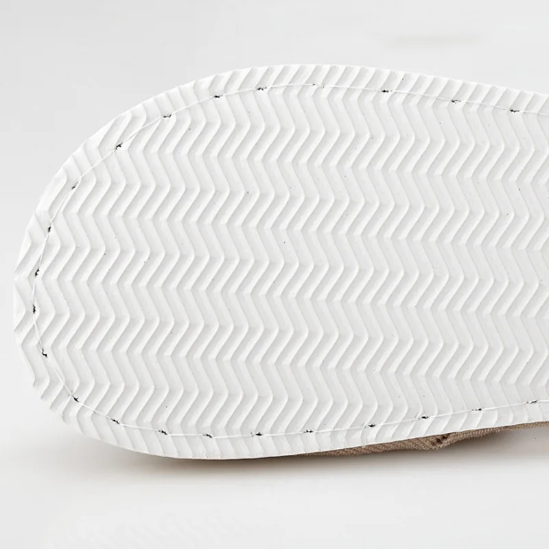 Тапки женские льняные домашние шлепанцы домашняя обувь для пола бесшумные