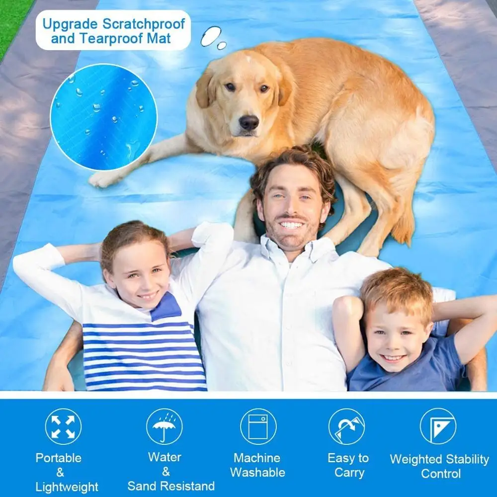 Camping Mat 215X275cm Outdoor Portable Beach Blanket Picnic Sleeping Pad Waterproof Cushion Hiking Ground mattress | Спорт и