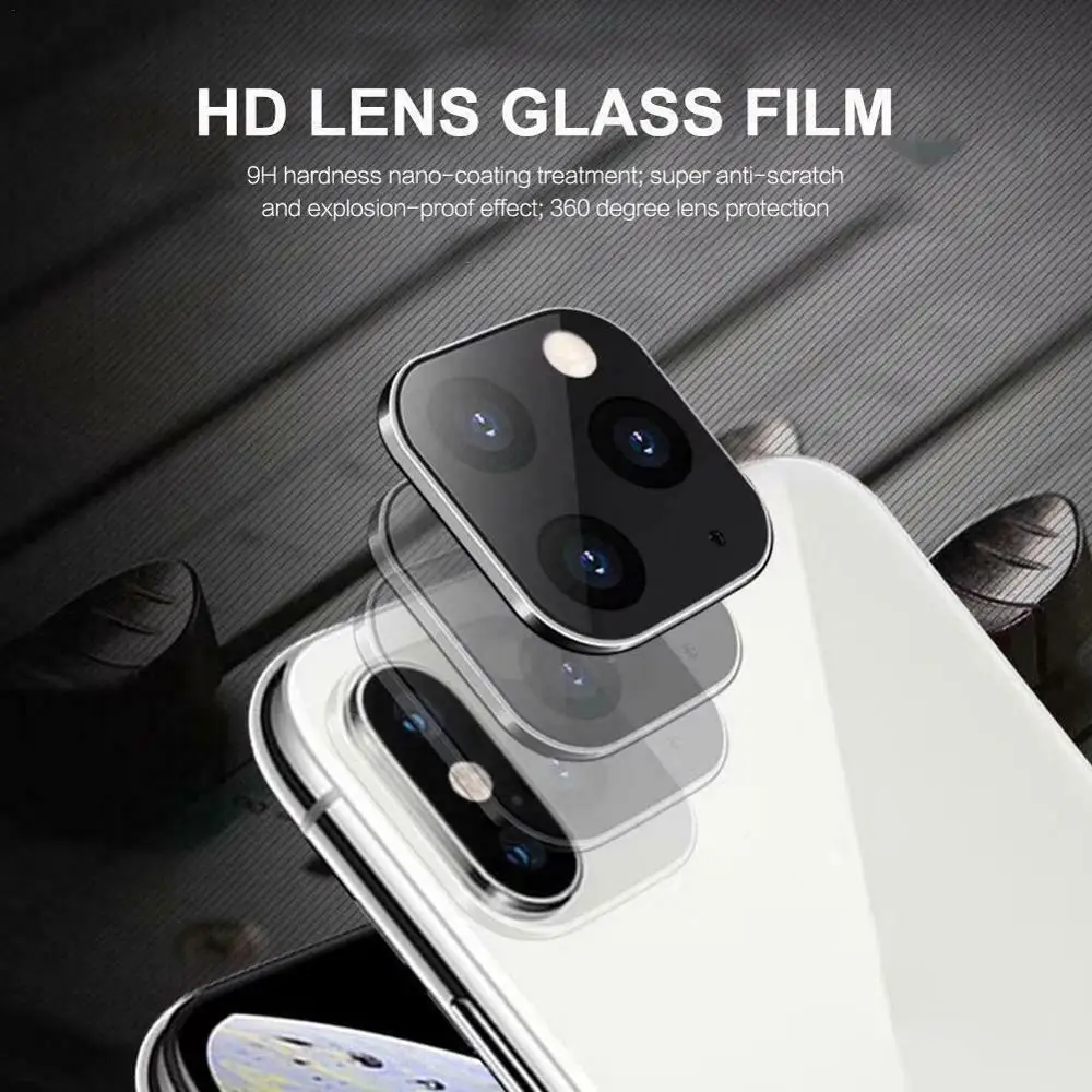 Для Iphone X XR Xs Seconds изменить на 11 Pro Max Защитная крышка для объектива камеры с
