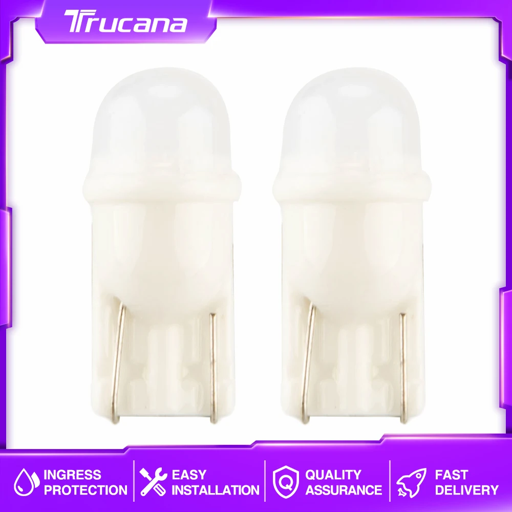

10 шт., керамические светодиодные лампы T10 W5W 194 168 12 В