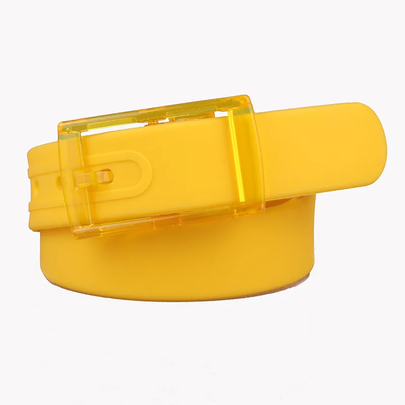 

SHENGPALAE 2021 personality casual All-match Adjsutable Waist Silicone Belt For Women Fragrance No Metal Plastic Buckle 8Y373