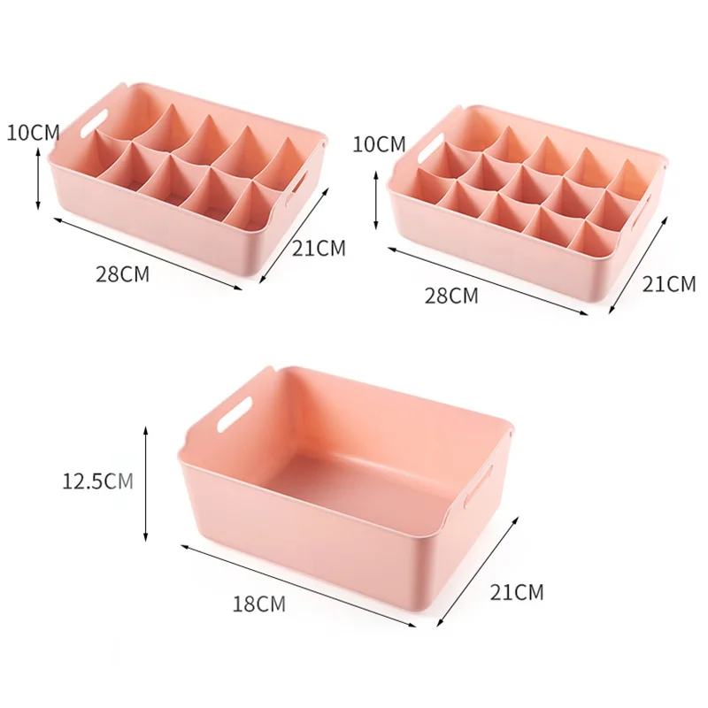 

Multi-size Sundries Finishing Box Multi-styles Drawer Plastic Underwear Storage Boxes Home Storage Socks Ties Bra Storage Bins