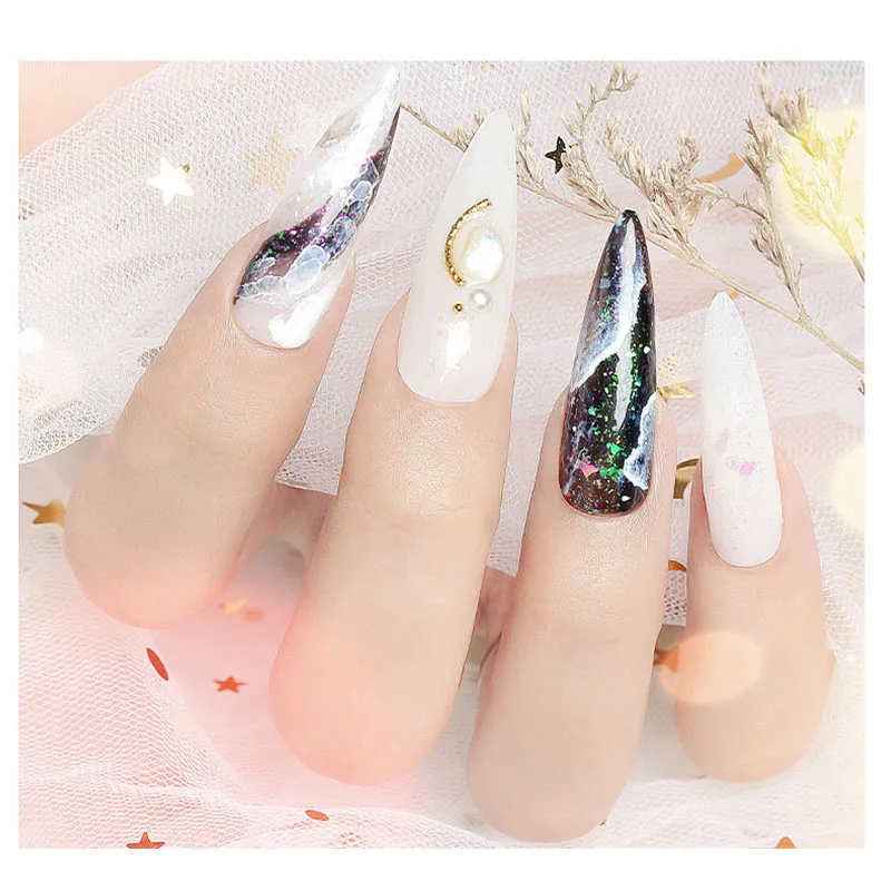 

Beautilux Opal Gel Nail Polish Soak Off UV LED Semi Permanent Galaxy Aurora Chameleon Flakes Nails Gel Varnish Lacquer 10ml