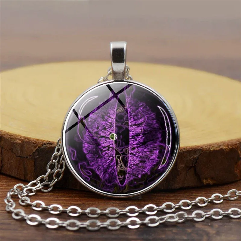 Модное ожерелье со стеклянной подвеской медная цепочка черного цвета винтажное