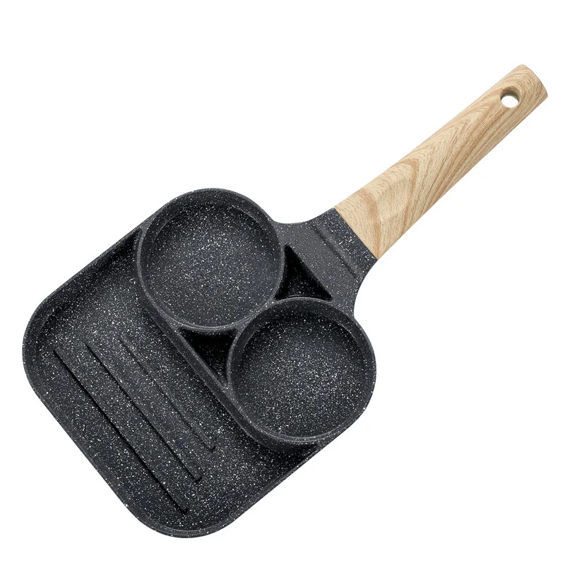 

New 2021 Pancake Pan Nonstick Can Be Fried Eggs Sausage Steak No Oily Smoke Lovely Mini Breakfast Machine Saucepan Skillet