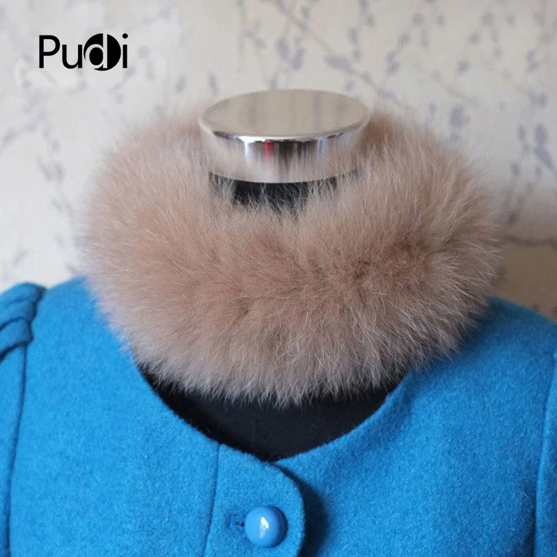 SCF020 теплый шарф из натурального Лисьего меха шарфы шейный женский зимний