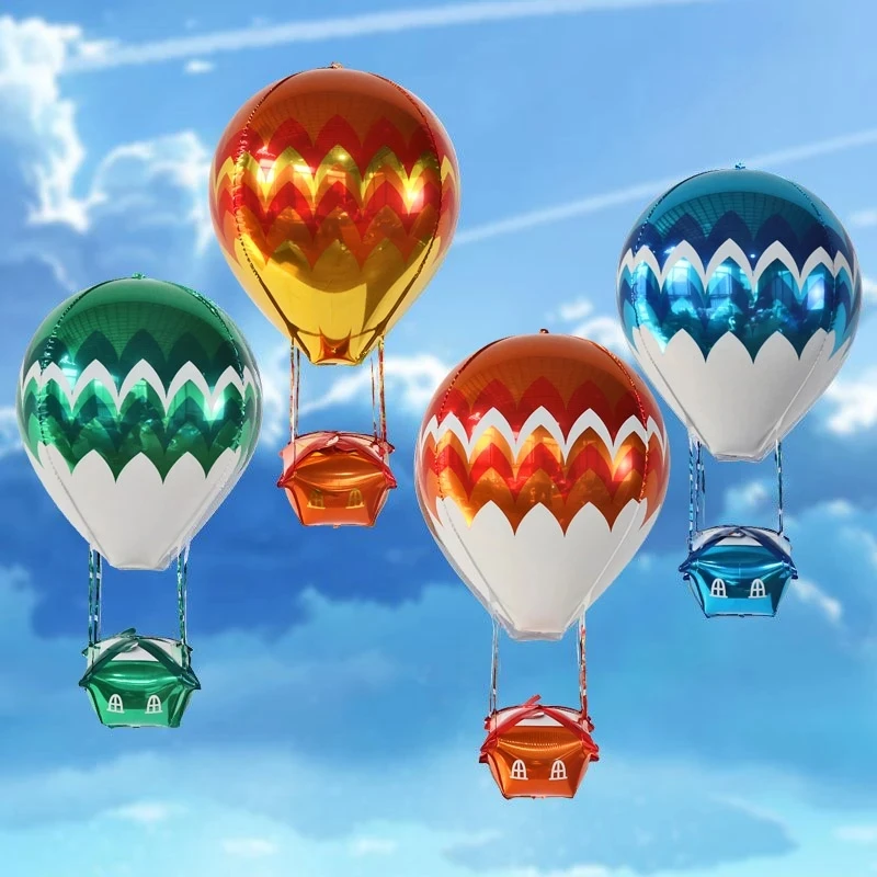 

10/30/50pcs aluminum film 4D balloon wedding birthday party decoration children's shape aluminum foil helium hot air balloon