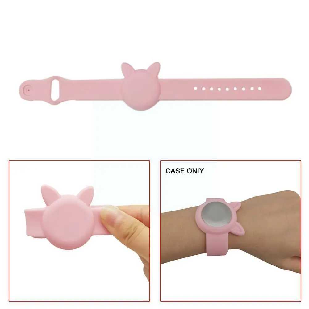 

For Airtag Bracelet Protective Sleeve Children's Anti-lost Tracker Protective Cartoon Shell Strap Wristband Apple Silicone K5R4